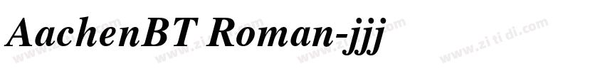 AachenBT Roman字体转换